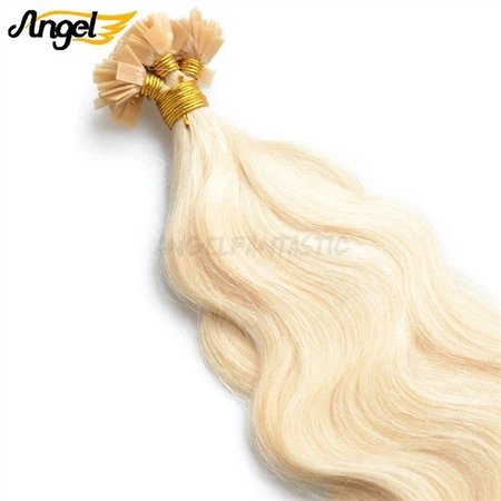 Body wave flat tip hair extension