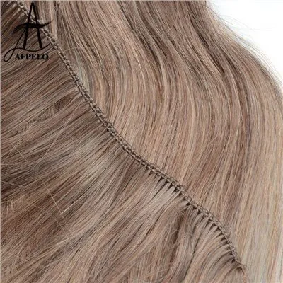 Black Hand Tied Weft Hair